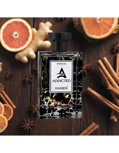 HAMIDI Addicted Absolutely Intense Parfum Homme 110 ml | Eau de Parfum Masculino Kiwiku