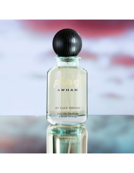 GULF ORCHID Awham Eau de Parfum Unisex 110 ml | Fragancia Fresca Cítrica Floral | Kiwiku