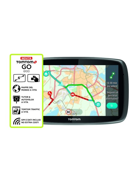TomTom GO Live 6100 World LTM - GPS para coche 1FL6.002.50 kiwiku.com