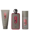 Afnan 9pm Rebel Eau de Parfum 100 Ml, Deodorant Spray 150 Ml y Shower Gel 150 Ml - Set Unisex Regalo