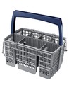 Siemens Cesto para Cubiertos Sz 73100 para Lavavajillas de 60 Cm, Accesorio Repuesto en Plástico Gris