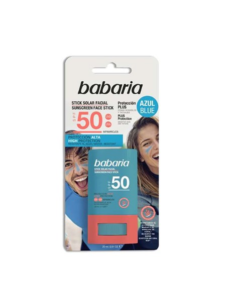 babaria_solar_stick_facial_azul_spf50_20_gr_protección_alta_facial_8410412490276_oferta