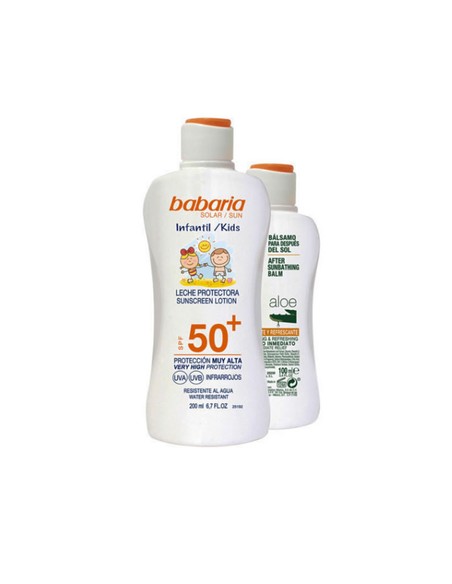 babaria_solar_infantil_spf50+_leche_lote_2_piezas_100_ml_protección_alta_niños_8410412705288_oferta