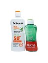 Babaria Aloe Protector Solar Spf50+ para Piel Sensible Resistente Al Agua 200 Ml + Bálsamo After Sun 1 Ud