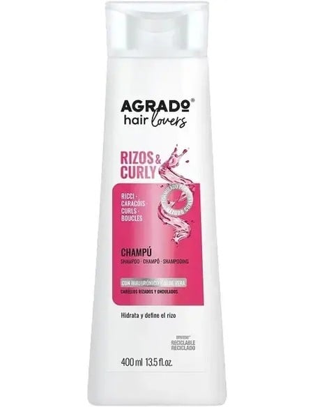 agrado_champú_prof._rizos_curly_400_ml_para_cabello_rizado_y_ondulado_con_Ácido_hialurónico_y_aloe_vera_8433295097370_oferta