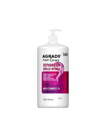 agrado_champú_profesional_brillo_intenso_pump_900_ml_reparación_para_cabello_apagado_8433295098667_oferta