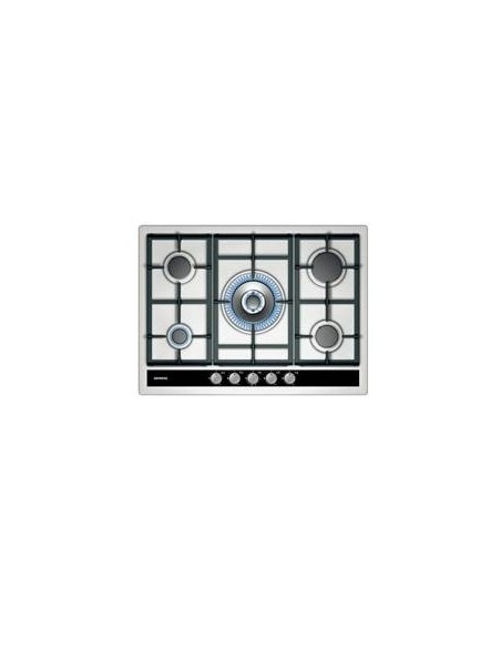 Placa de gas siemens ec745rb90e encastre 70cm, 5 quemafdores, wok,  parrilla, acero inox. EC745RB90E kiwiku.com