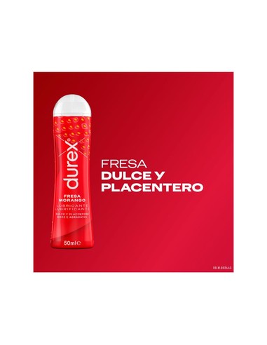 DUREX Play Fresa Lubricante Íntimo 50 ml | Gel Saborizado Vaginal Anal Oral | Kiwiku