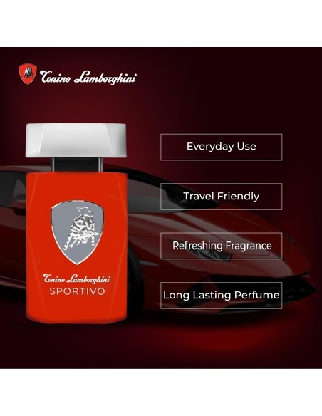 TONINO LAMBORGHINI Sportivo Eau de Toilette 120ml Vaporizador para Hombre