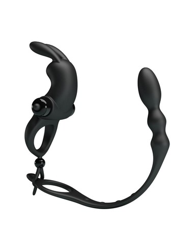 PRETTYLOVE Anillo Vibrador Cadena Anal | Juguete Erótico | Kiwiku