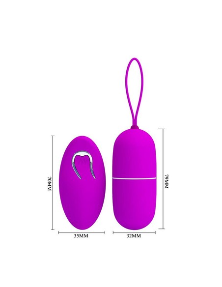 PRETTYLOVE Huevo Vibrador Arvin Purpura | Kiwiku