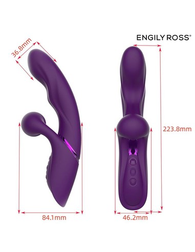 engily_ross_garlet_vibrador_con_bola_de_pulsación_3_motores_22.2_cm_silicona_premium_8436615002368_barato