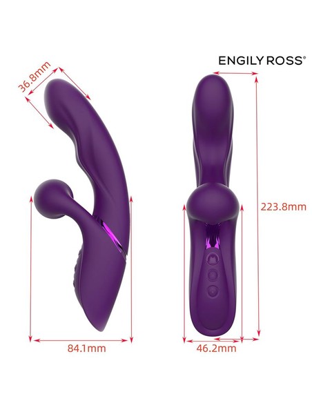 engily_ross_garlet_vibrador_con_bola_de_pulsación_3_motores_22.2_cm_silicona_premium_8436615002368_barato