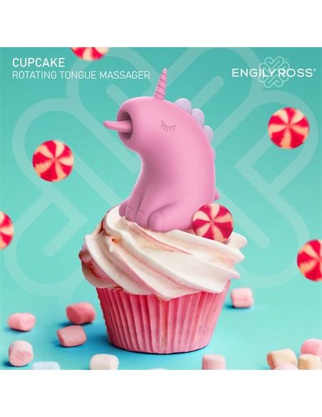ENGILY ROSS Cupcake Estimulador Lengua Rotadora | Kiwiku