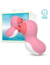 Engily Ross Quacky Masajeador Con Lengua Licking Silicona Premium 8.8 Cm