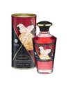 Shunga Aceite de Masaje Efecto Calor Aroma Vino Espumoso de Fresa 100 Ml Unisex