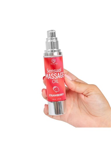 Secret Play Aceite de Masaje Sensual Fresa 50 Ml | Kiwiku