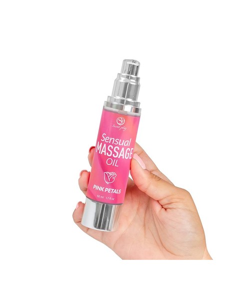 SECRET PLAY Aceite de Masaje Pétalos Rosa 50 ml | Kiwiku