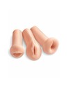 Pdx Toyz Pack de 3 Masturbadores Fanta Flesh Boca Vagina Ano