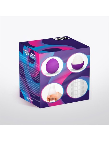 UPGO Spidey Huevo Masturbador Silicona Purpura | Kiwiku