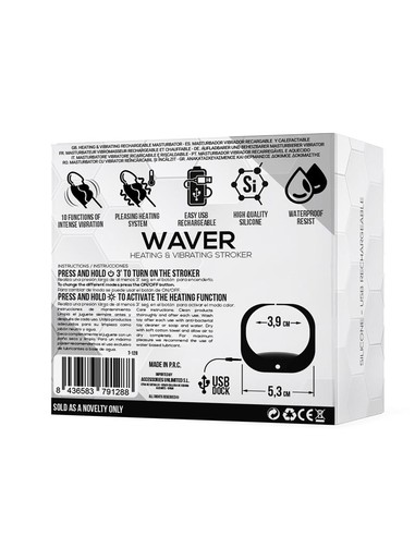 TARDENOCHE Waver Masturbador Masculino Calor Vibración | Kiwiku