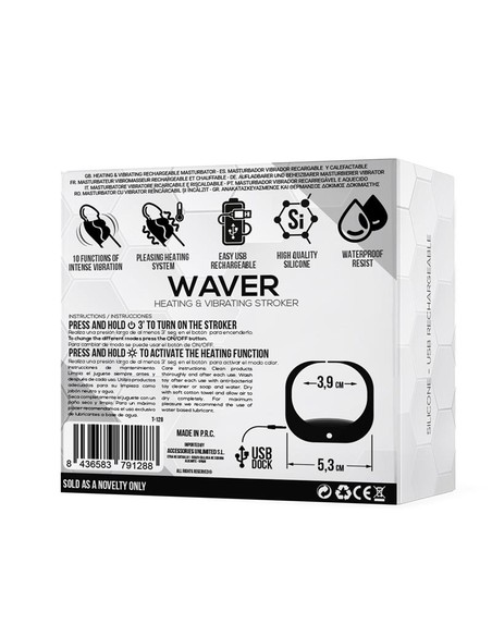 TARDENOCHE Waver Masturbador Masculino Calor Vibración | Kiwiku
