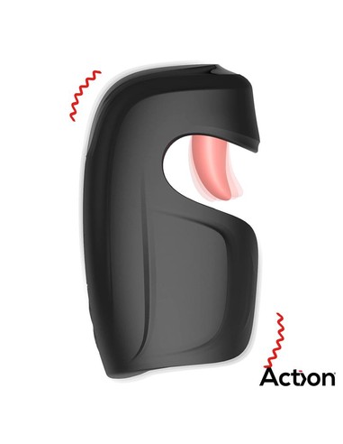 ACTION Kubex Masturbador con Lengua Pulsacion y Vibracion | Kiwiku