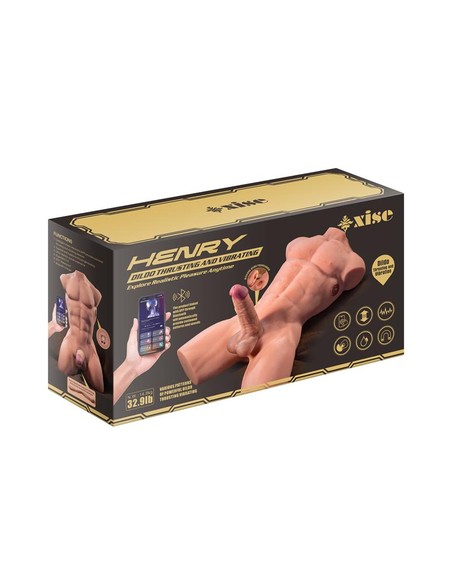 XISE Henry Masturbador APP Thrusting Dildo - Kiwiku