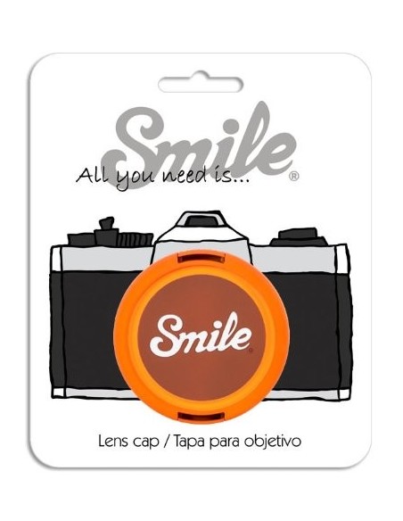 Tapa para objetivo camara 55mm  - 70's Home - Smile 16118 kiwiku.com