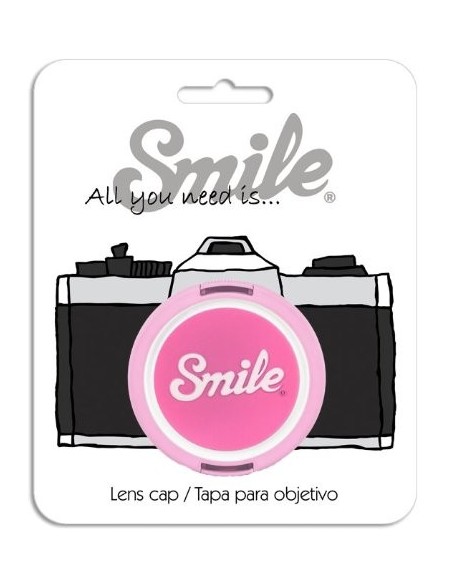 Tapa para objetivo camara 55mm  - Kawai - Smile 16122 kiwiku.com