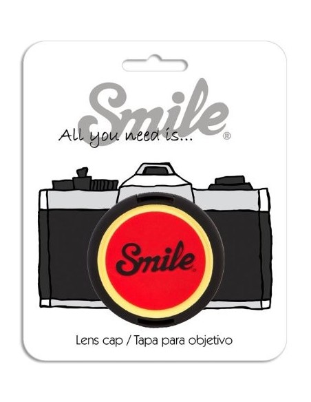 Tapa para objetivo camara 55mm  - Pin Up - Smile 16126 kiwiku.com