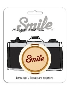 Tapa para objetivo camara 55mm - Retro - Smile 16130 kiwiku.com 2