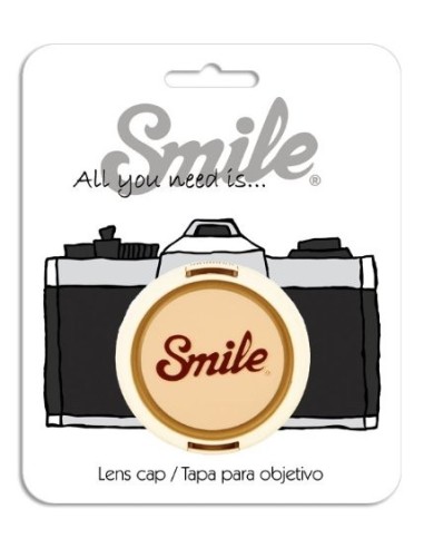 Tapa para objetivo camara 55mm - Retro - Smile 16130 kiwiku.com