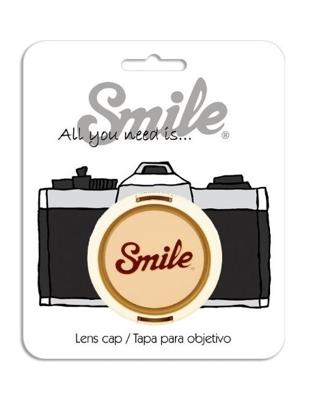 Tapa para objetivo camara 55mm - Retro - Smile 16130 kiwiku.com