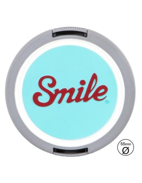 Tapa para objetivo camara 55mm  - Mod - Smile 16134 kiwiku.com