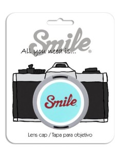 Tapa para objetivo camara 55mm  - Mod - Smile 16134 kiwiku.com 2