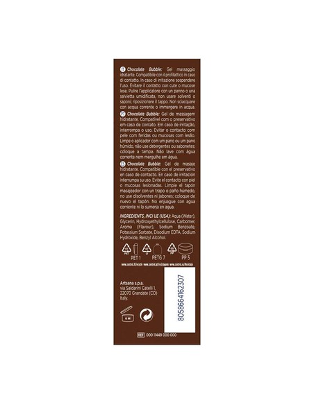 CONTROL Gel De Masaje Bubble Chocolate 200 Ml | Kiwiku
