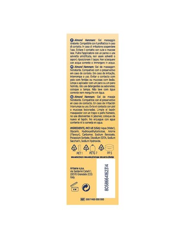 CONTROL Gel De Masaje Almond Hammam 200 Ml | Kiwiku