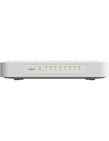 Netgear FS608-400PES - Switch de red Ethernet con 8 puertos, color blanco FS608-400PES kiwiku.com