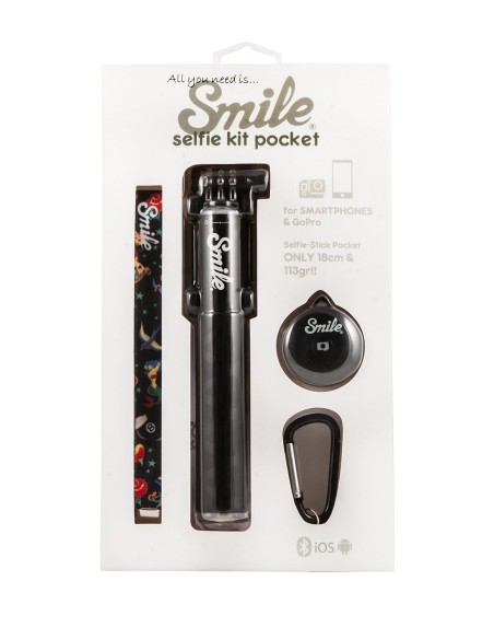 Smile Pin Up Style - Kit Selfie Pocket, color negro SMI16302 kiwiku.com