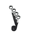 Easytoys Set de Ataduras para la Cama Negro