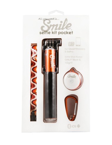 Smile 70's Style - Kit Selfie Pocket, color marrón SMI16305 kiwiku.com