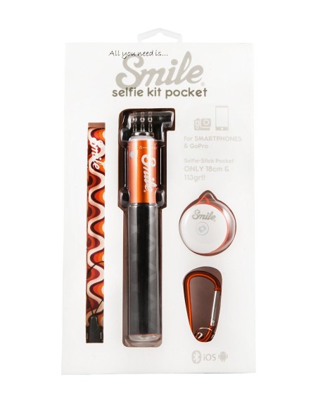 Smile 70's Style - Kit Selfie Pocket, color marrón SMI16305 kiwiku.com