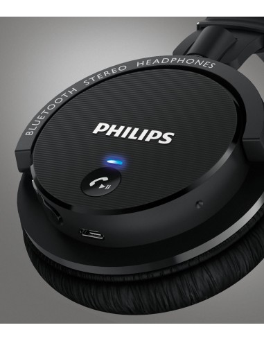 Philips SHB5500BK/00 - Auriculares de diadema cerrados tipo DJ, Bluetooth, negro SHB5500BK/00 kiwiku.com