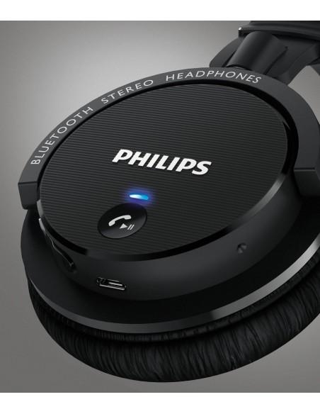 Philips SHB5500BK/00 - Auriculares de diadema cerrados tipo DJ, Bluetooth, negro SHB5500BK/00 kiwiku.com