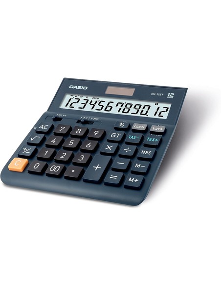 CASIO DH-12ET Calculadora Sobremesa 12 Digitos LCD Impuestos Solar