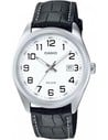 Casio Mtp-1302pl-7bvef - Reloj Analógico Hombre Cuarzo - 44 mm Acero Inoxidable Correa Cuero Blanco