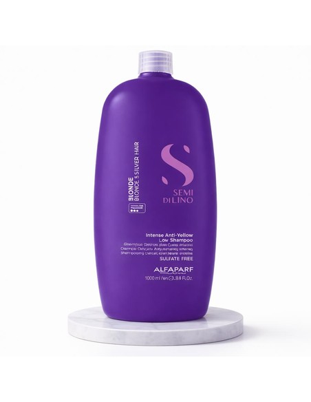 Alfaparf Semi Di Lino Blonde Champú Delicado Matizador Anti-amarillo 1000 Ml