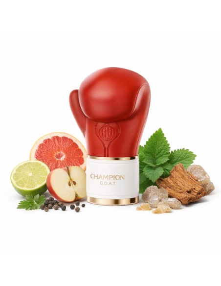 Fragrance World Champion G.o.a.t - Perfume Arabe Masculino Aromatico Frutal - Eau de Parfum 100 Ml Vaporizador