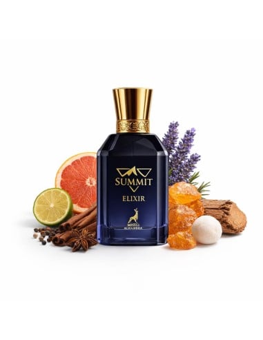 Alhambra Summit Elixir - Perfume Arabe Masculino Aromatico Especiado - Eau de Parfum 100 Ml Vaporizador
